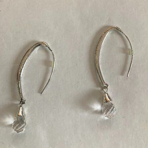 New York & Company silver with bead earrings